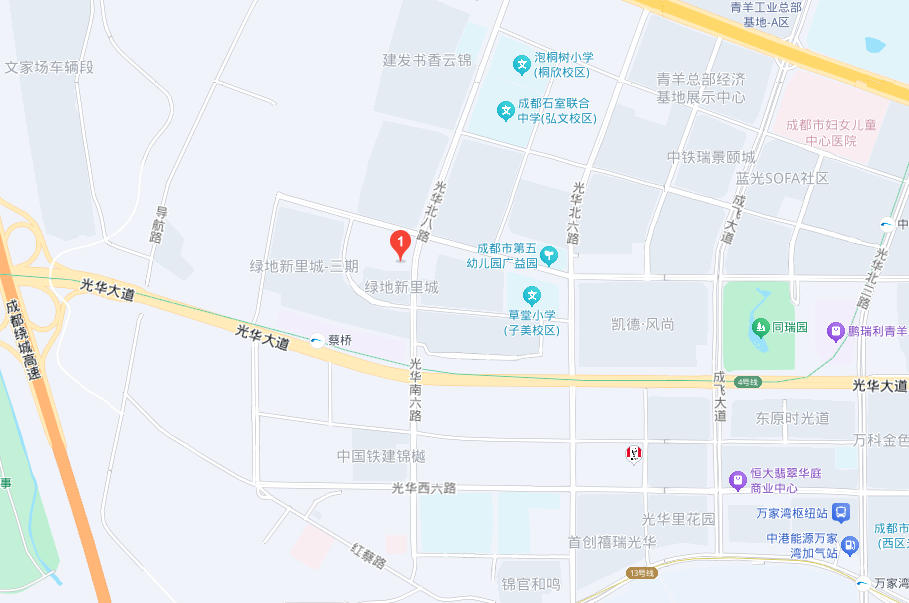 绿地跨贸港位置图