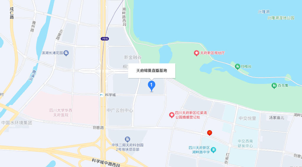 天府锋巢直播基地位置图